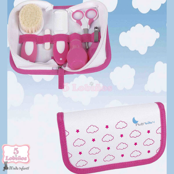 neceser higiénico bebe rosa