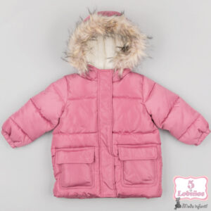 parka bebe niña rosa palo zippy invierno 2022