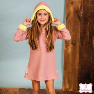 vestido niña linda capucha nekenia otoño invierno 2023