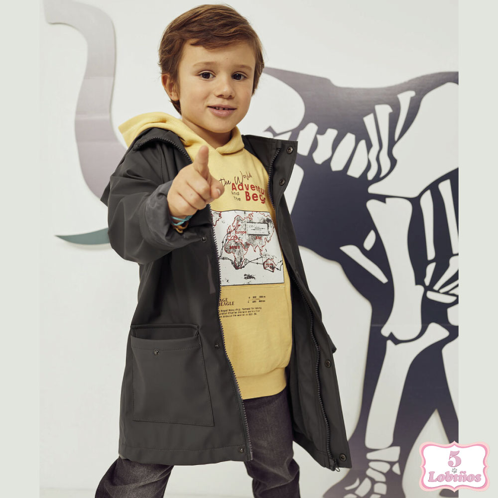 parka niño gris zippy otoño invierno 2023