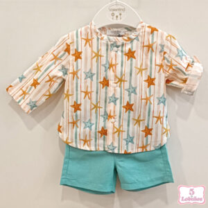 conjunto bebe niño estrellas de mar coco acqua verano 2024