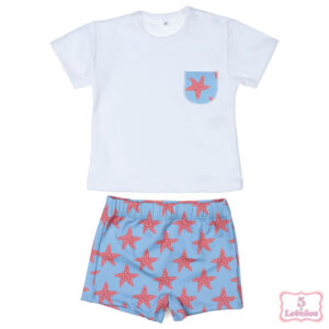 conjunto baño bebe niño estrellas popys verano 2024