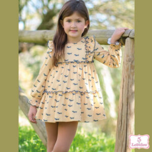 vestido niña nekenia talle alto perritos otoño invierno 2024-2025