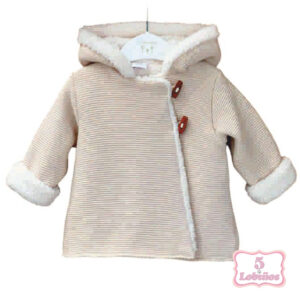 abrigo punto beig valentina bebes invierno 2026