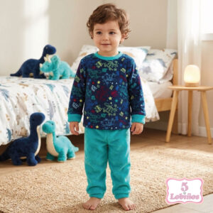 pijama nino coralina dinosaurios invierno