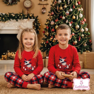 pijama niños navidad polar reno