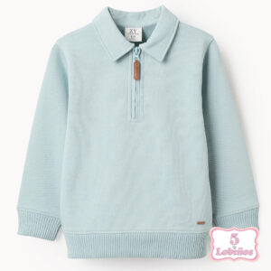 SUDADERA NIÑO VERDE AGUA Zippy