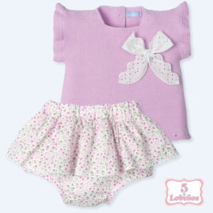 conjunto bebe niña lila pastel mac ilusion verano 2025