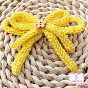 lazo cordon doble amarillo
