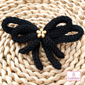 lazo cordon doble negro
