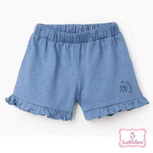short niña algodón azul zippy verano 2025
