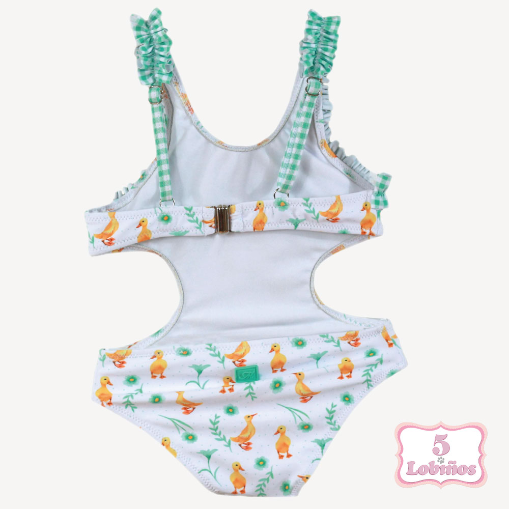 bañador niña vichy verde agua miranda verano 2025 1