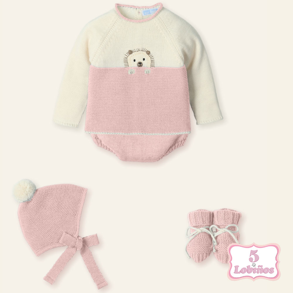 conjunto bebe erizo rosa mac ilusion otoño invierno 2025-2026