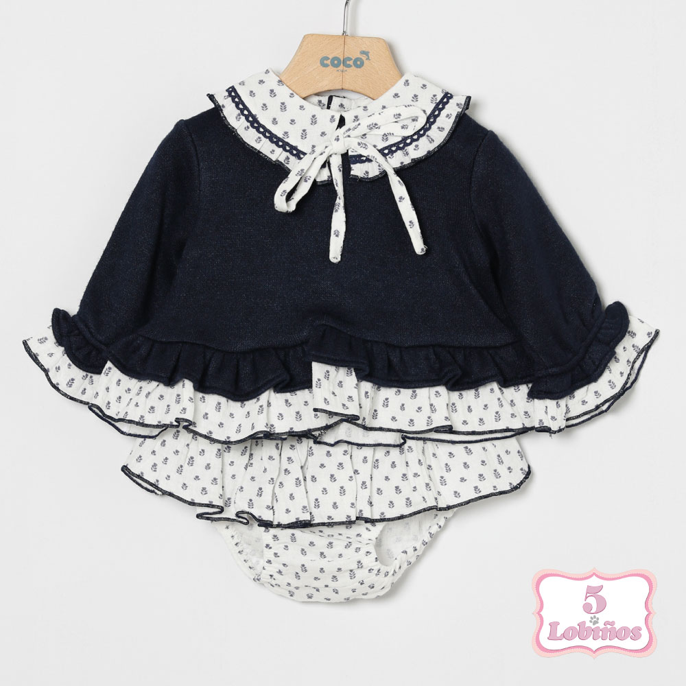 conjunto bebe niña flores marino coco acqua otoño invierno 2025 2026