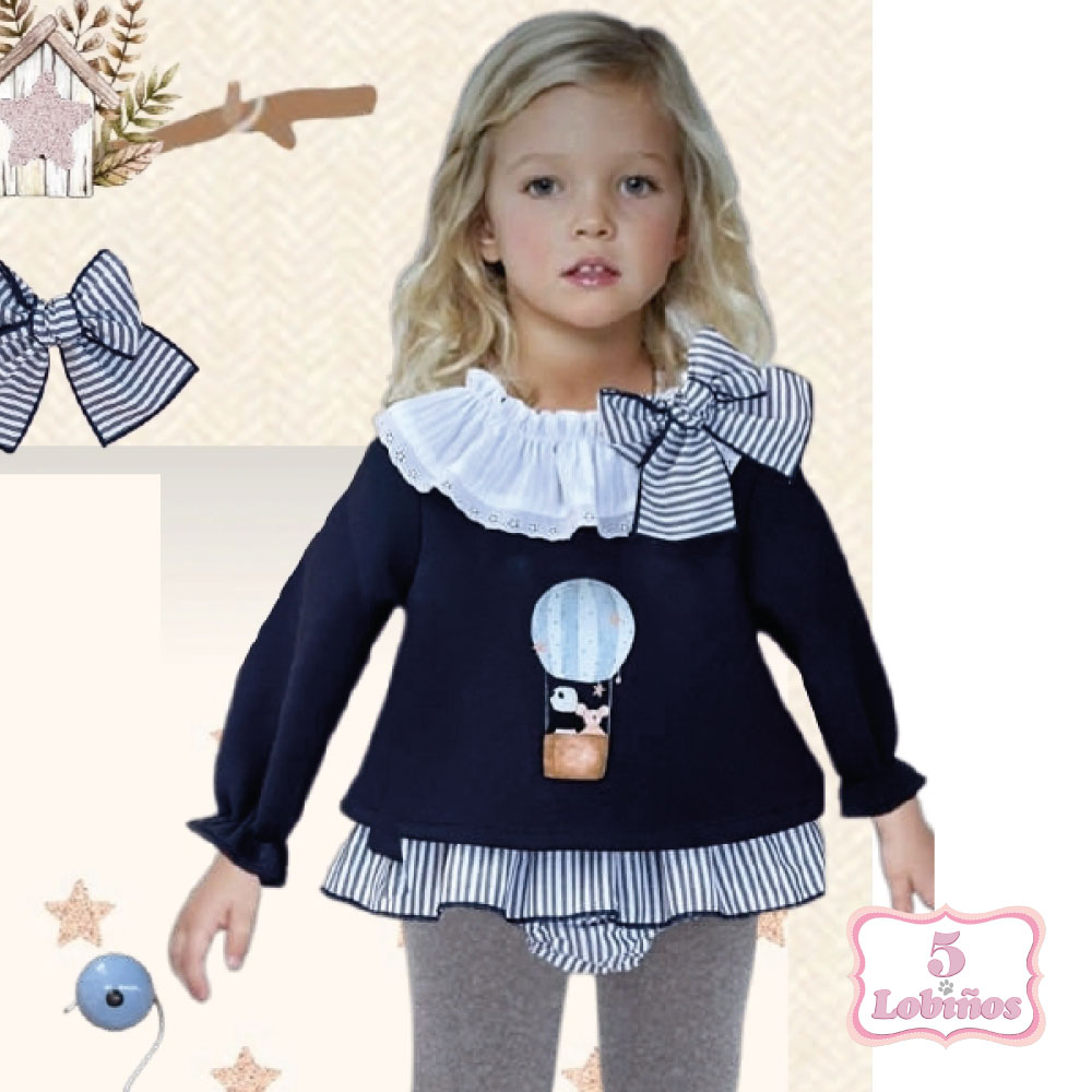 Conjunto bebe niña moon globo valentina bebes otoño invierno 2025 2026 3