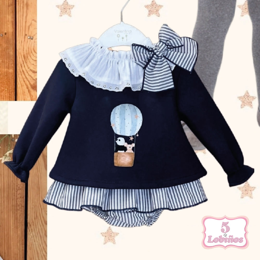 Conjunto bebe niña moon globo valentina bebes otoño invierno 2025 2026