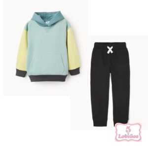CHANDAL NIÑO VERDE Y LIMA Zippy