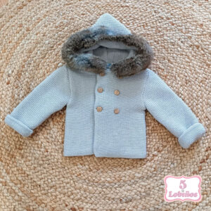 chaquetón bebe punto piedra sardón otoño invierno 2025 2026