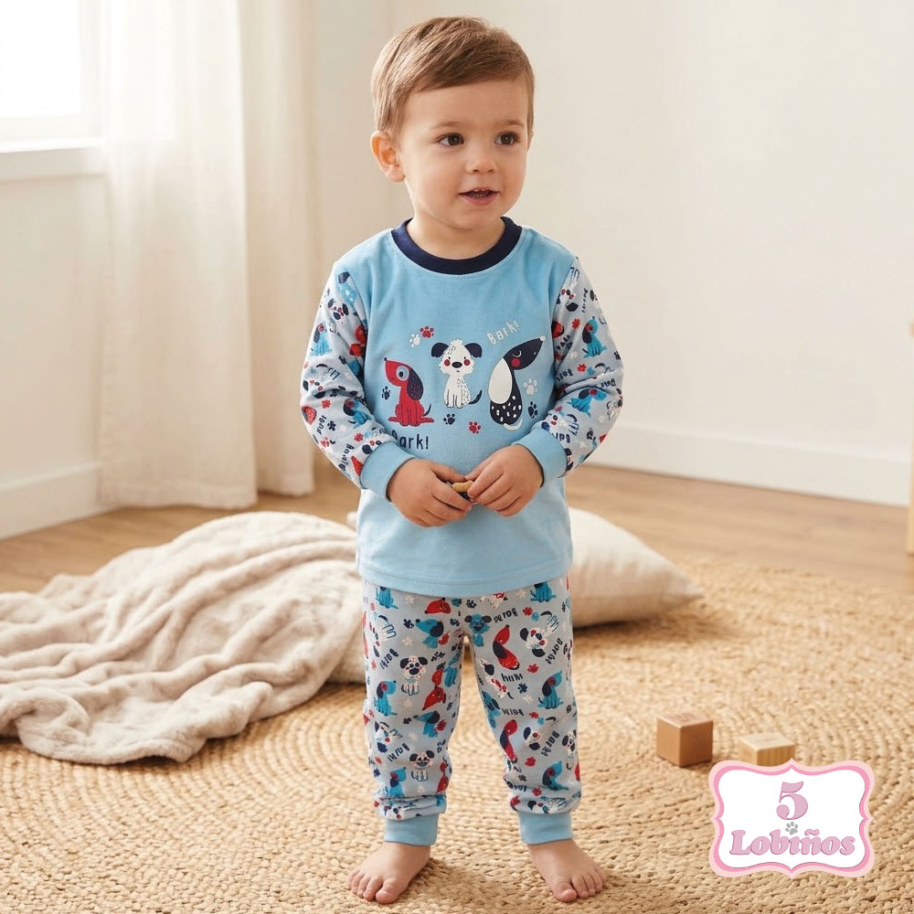 pijama niño espandex bark invierno