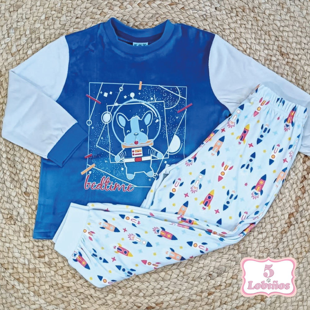 pijama niño spandex cohetes