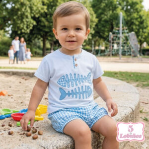 conjunto bebe niño raspitas verano 2026 3