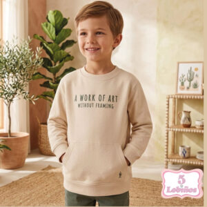sudadera niño beig cactus zippy verano 2026 3