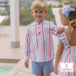 conjunto niño rayas fluor miranda verano 2026