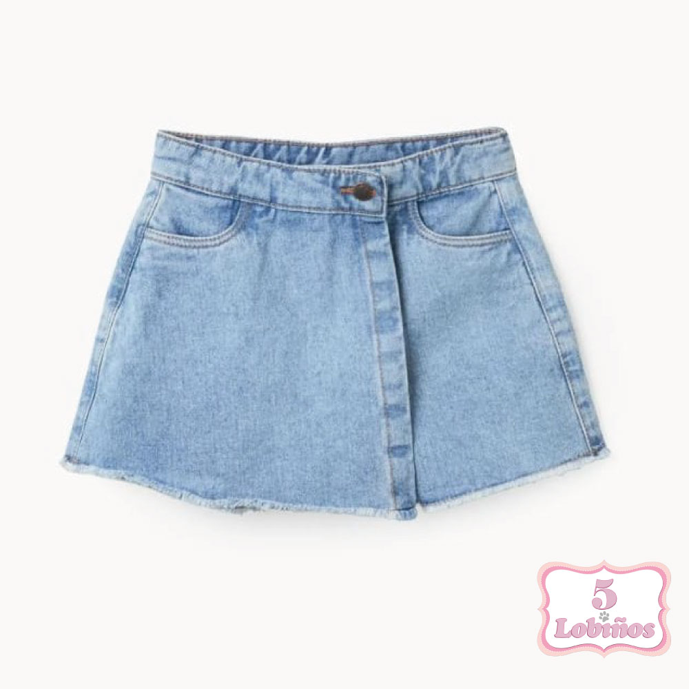 falda pantalón vaquera niña zippy verano 2026