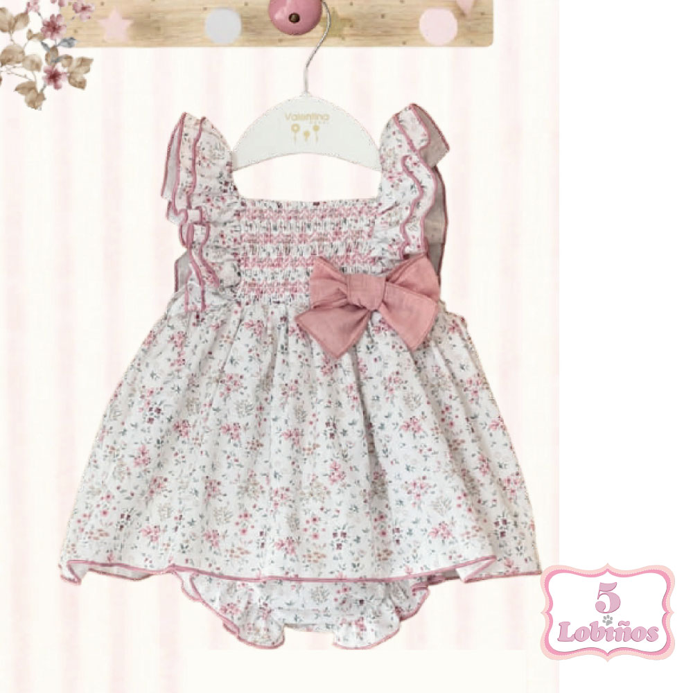 Vestido bebe niña lady moura pink valentina bebes verano 2026