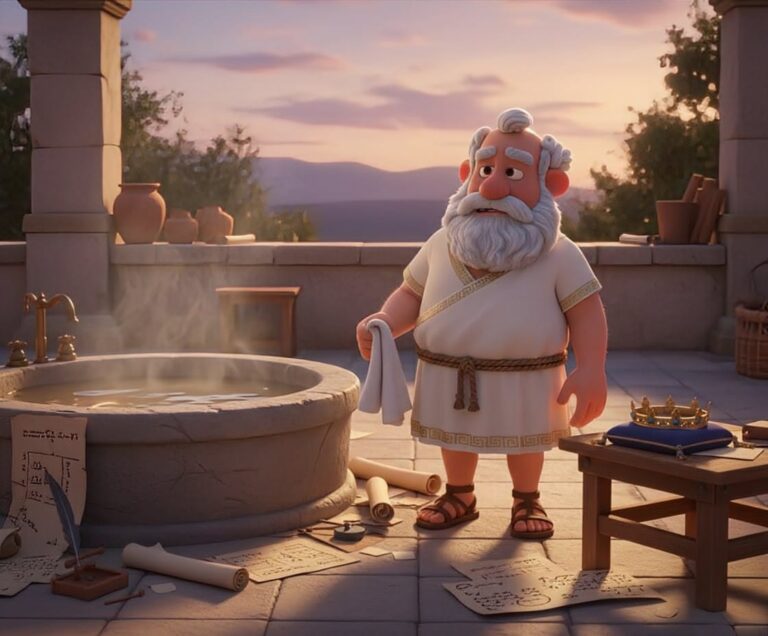 arquimedes en la bañera
