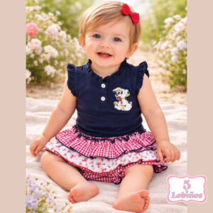 conjunto bebe niña polo marino verano 2926