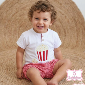 conjunto bebe niño palomitas verano 2026 3