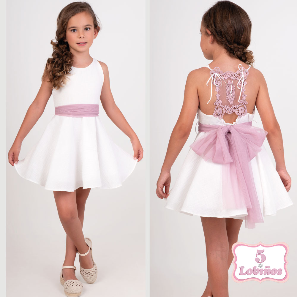 vestido niña ceremonia Hortensia nekenia verano 2026
