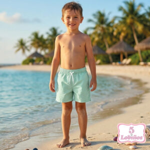 Bañador boxer tela niño verde agua zippy verano 2026