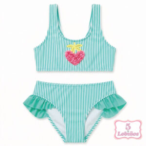 bikini niña corazon fluor verano 2026