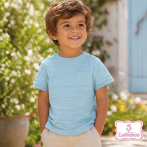 camiseta niño azul claro zippy verano 2026
