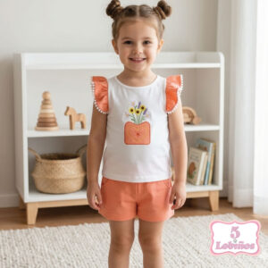conjunto niña florero verano 2026