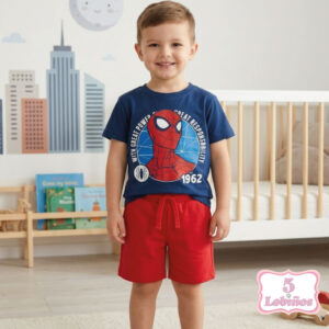 conjunto niño spiderman zippy verano 2026
