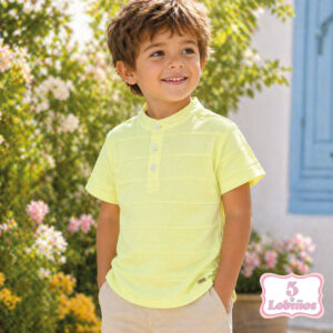 polo niño amarillo claro zippy verano 2026