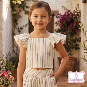top niña rayas multicolor zippy verano 2026