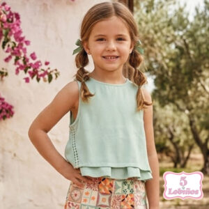 top niña verde agua zippy verano 2026