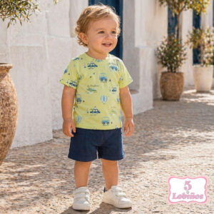conjunto bebe niño algodón travel verano 2026