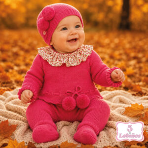 conjunto bebe niña punto marieta coral sardón invierno 2026