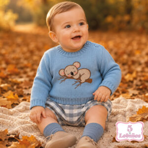 conjunto bebe niño koala azulado sardón invierno 2026