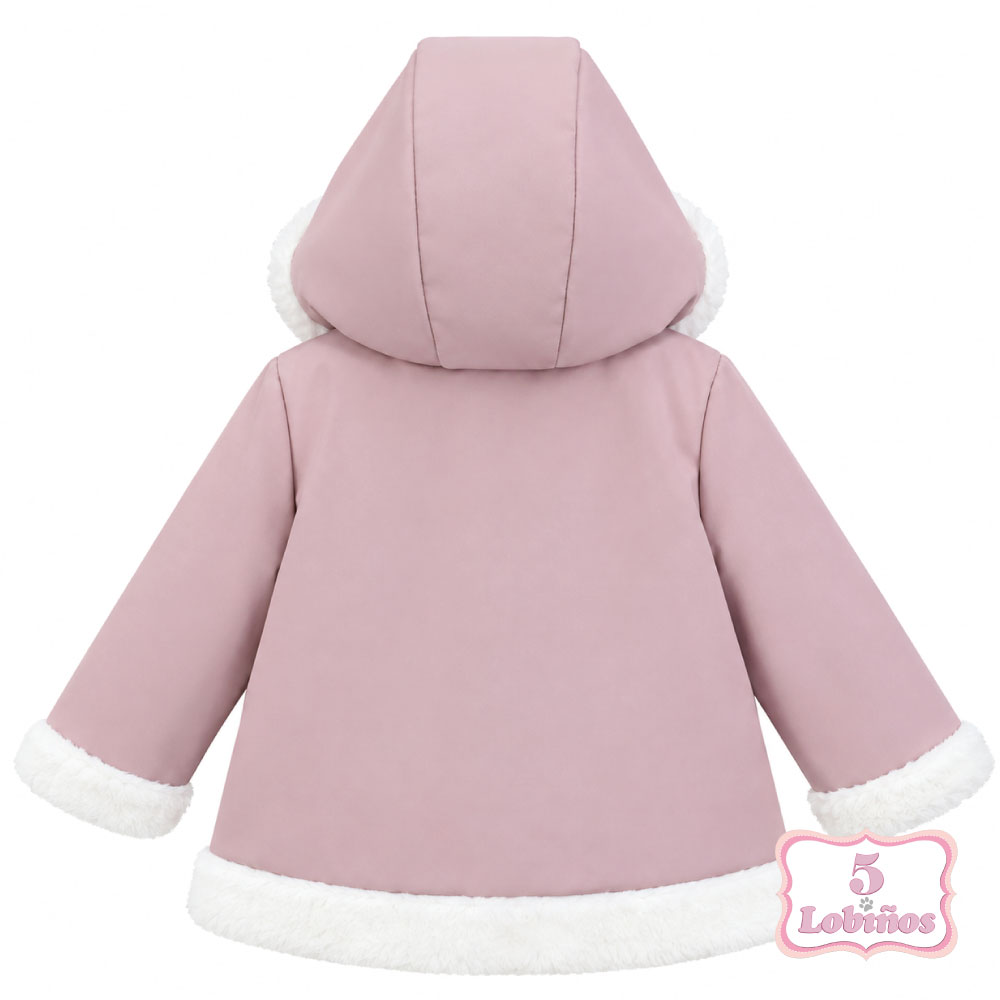 Abrigo aquaprotec bebe niña rosa vintage mac ilusion invierno 2026 2