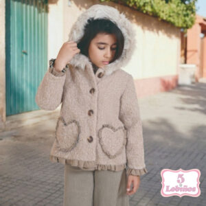 Abrigo niña alma beige nekenia invierno 2026