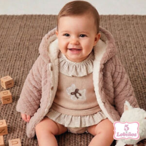 abrigo pelito bebe rombos vintage mac ilusion invierno 2026