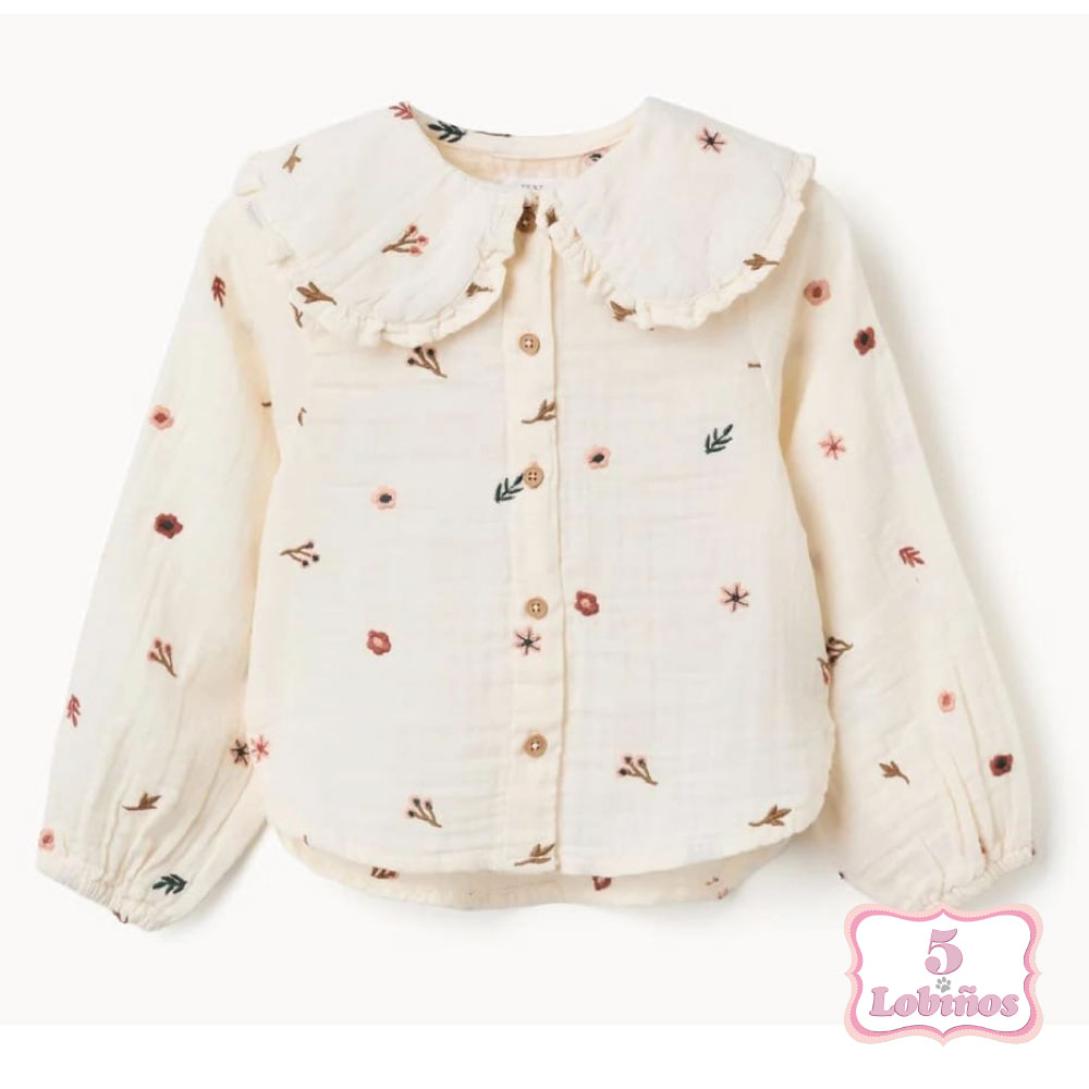 blusa niña bambula flores zippy invierno 2026. 1