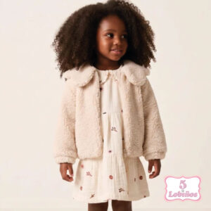 chaqueta bebe niña sherpa crudo invierno 2026 zippy