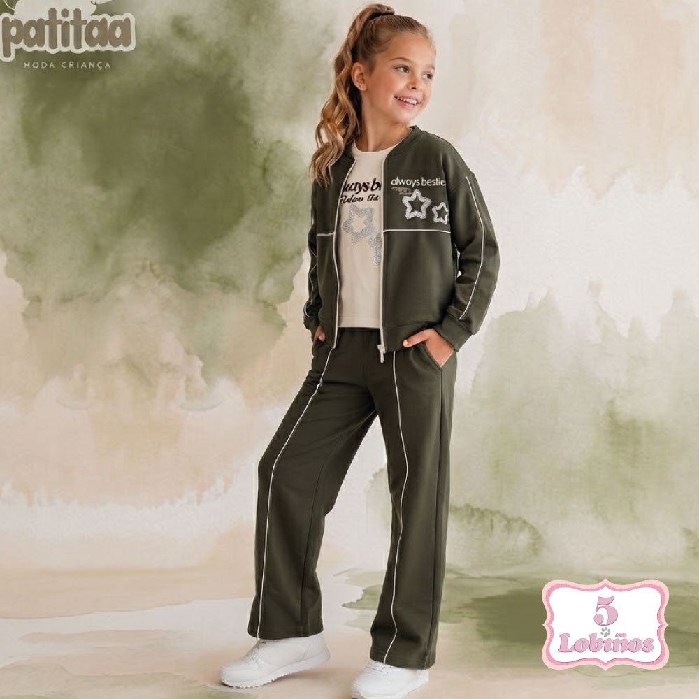 conjunto niña always verde patitaa invierno 2026
